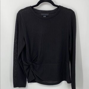 SanctuaryBlack Knit Long Sleeve Top Size Large